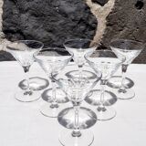 Set of 6 martini glasses