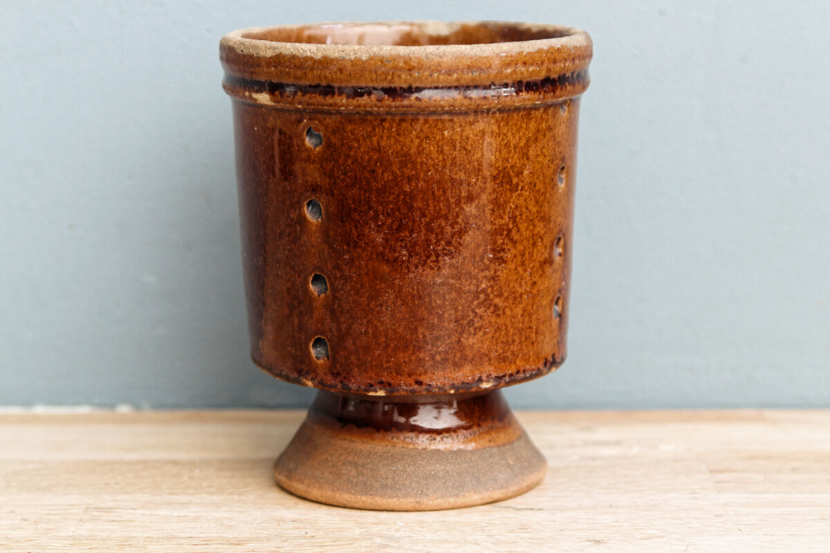 Glazed terracotta spoon