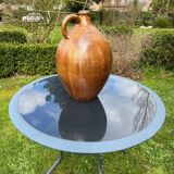 Glazed terracotta oil jar jug