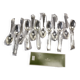 12 silver metal table spoons from Christofle model "Spatours"