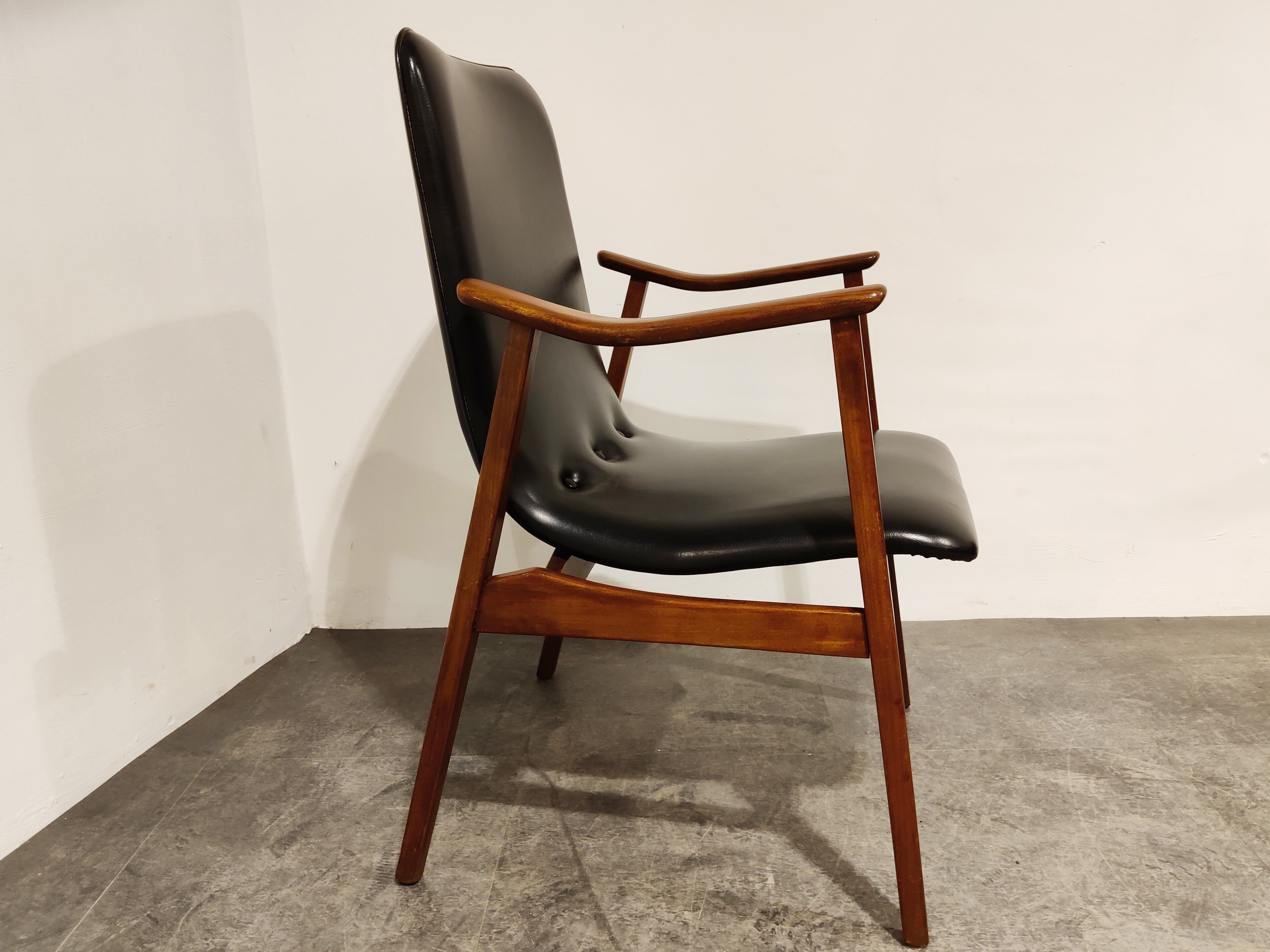 Mid century armchair by Louis Van Teeffelen for Wébé, 1960s
