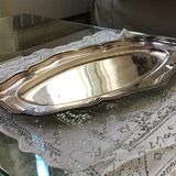 Large silver tray with hallmark