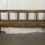 Campaign bench with backrest