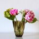 Vintage 70's brown glass vase