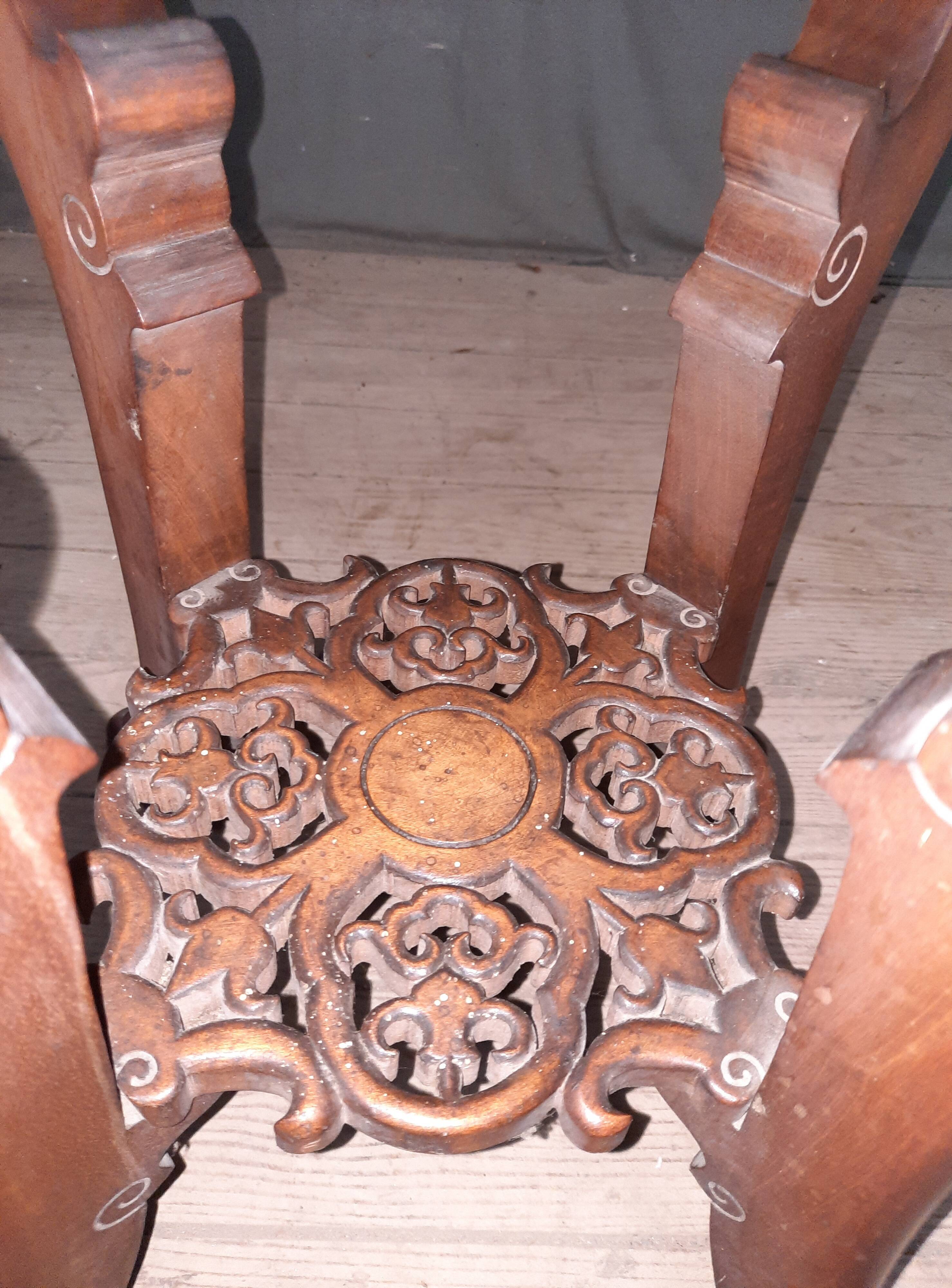 Small far eastern pedestal table