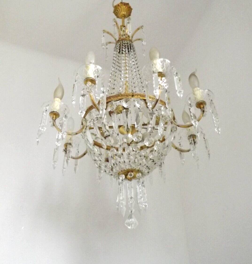 Lustre balloon 8 arms 12 lights