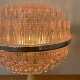 ▪️50s Pop and Modern Plastic Lamp Pink Globe and Cream Base Brand ME