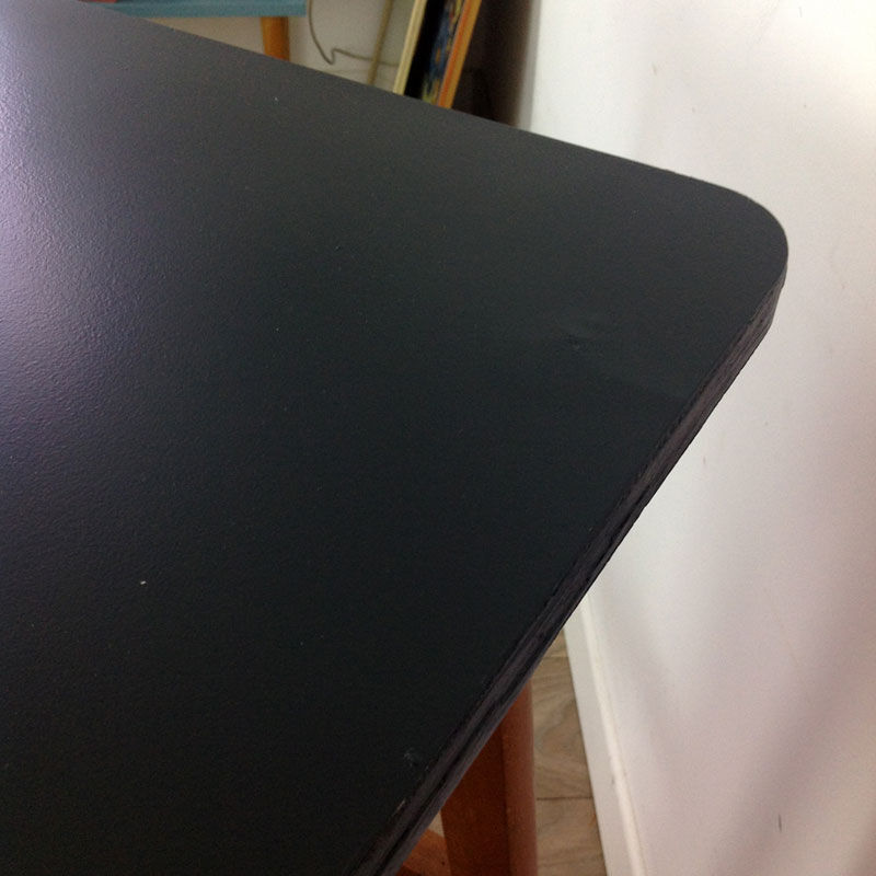 Black and wood office, 60s