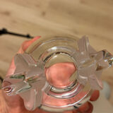 Lalique France vase with tulips in crystal