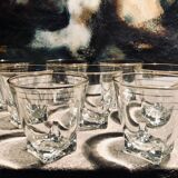 Vintage water or wine glasses with gold rims