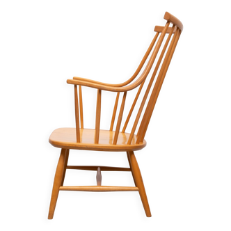 Fauteuil à dossier fuseau Grandessa par Lena Larsson pour Nesto, Suède 1960