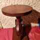 Bout de canapé éléphant, table d'appoint Art déco en bois