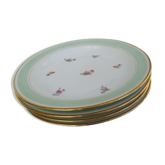Set of 4 hollow plates in Berry porcelain