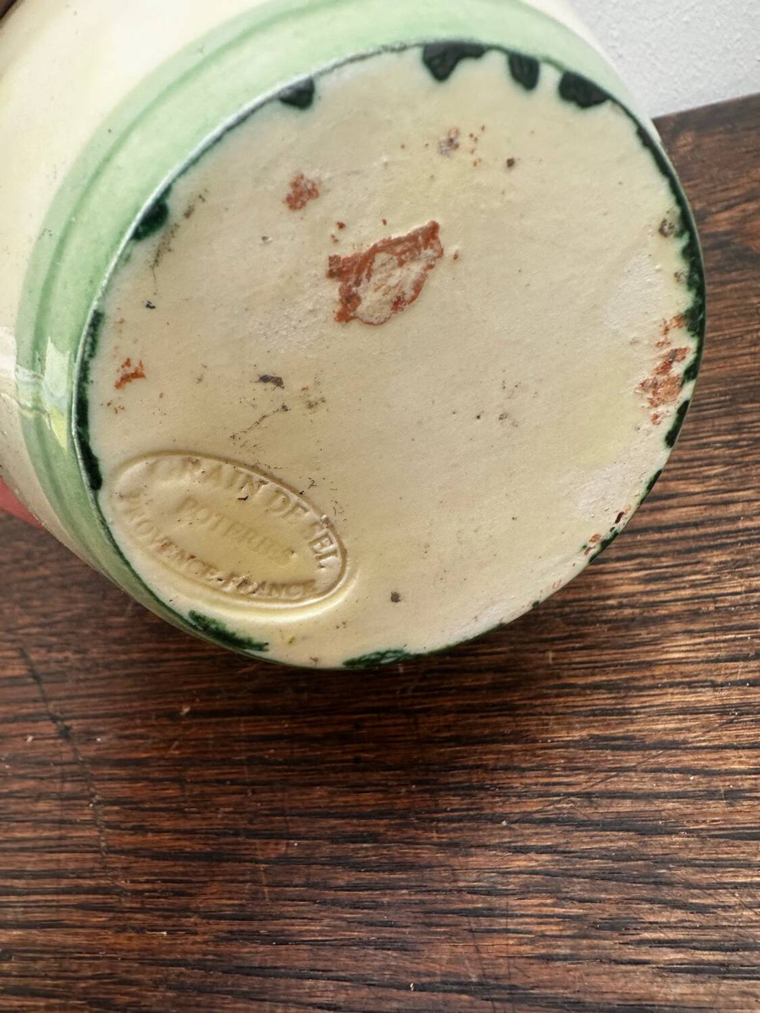 Pichet Pottery Grain De Sel - Pottery from Provence, France - Olive Decor