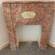 Cheminée art déco en marbre rose veiné XX siècle