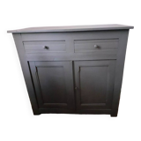 Vintage gray Parisian sideboard