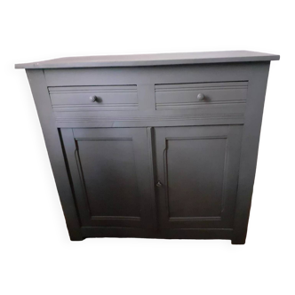 Vintage gray Parisian sideboard