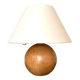 Lampe boule en bois