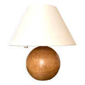 Lampe boule en bois