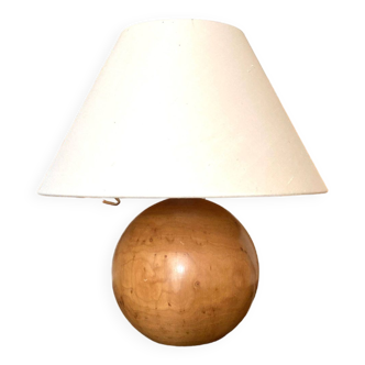 Wooden ball lamp