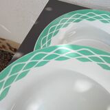 4 digoin Sarreguemines soup plates