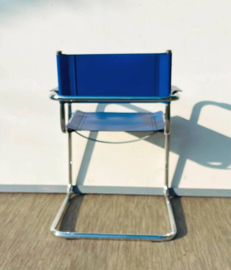 Paire de chaises Bauhaus type MG5 M. Grassi. Vintage 80s