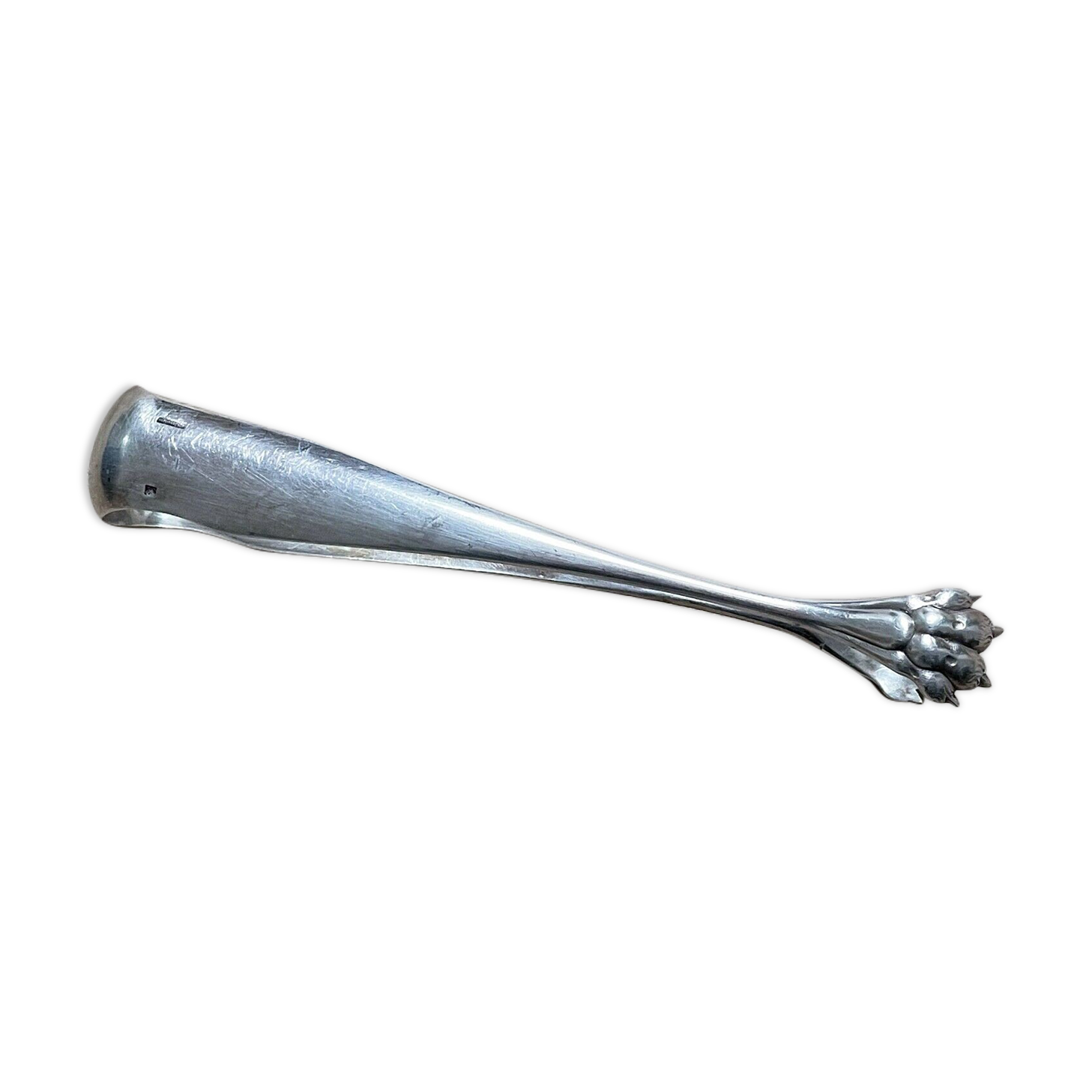 Silver Metal Sugar Clamp Christofle Model Lion's Paw