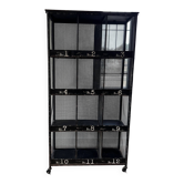 Metal shelves
