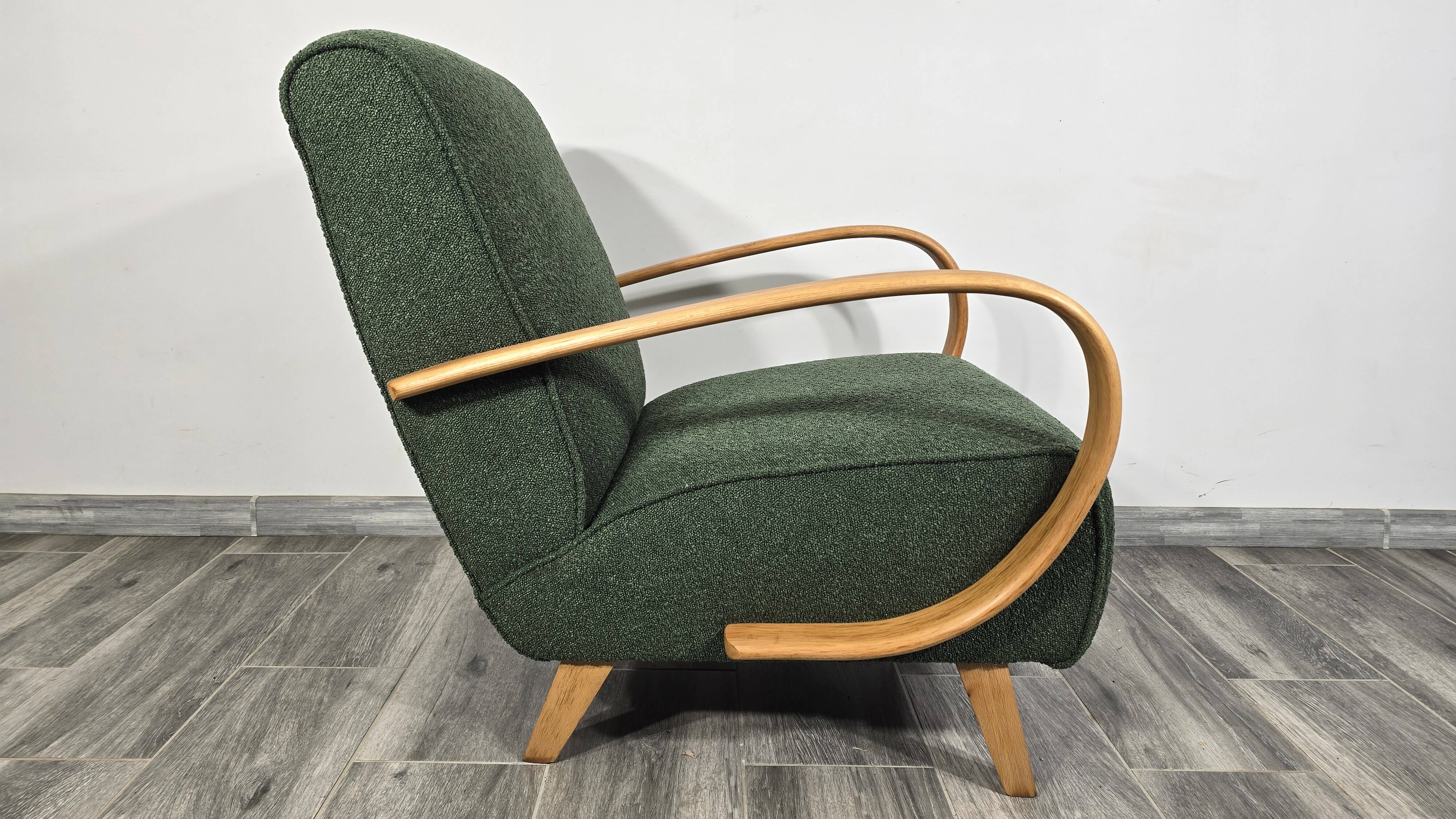 Art Deco Lounge Chair from Jindrich Halabala, 1940s