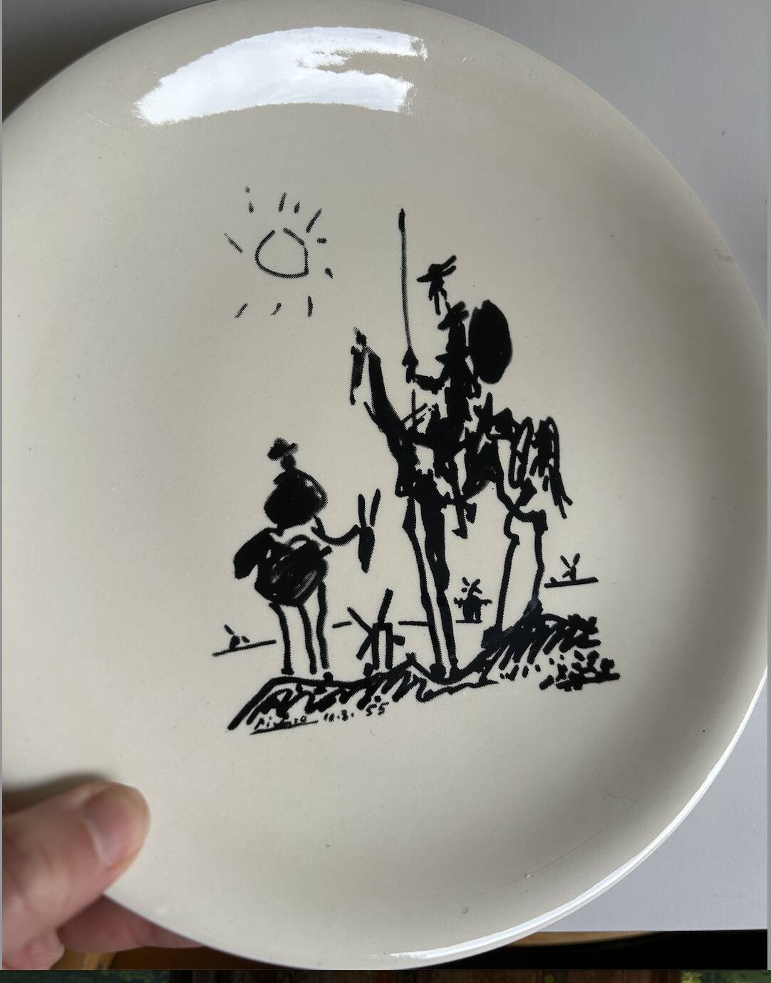 Decorative plate Picasso Salins