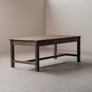 Table de ferme en pin massif, vers 1900