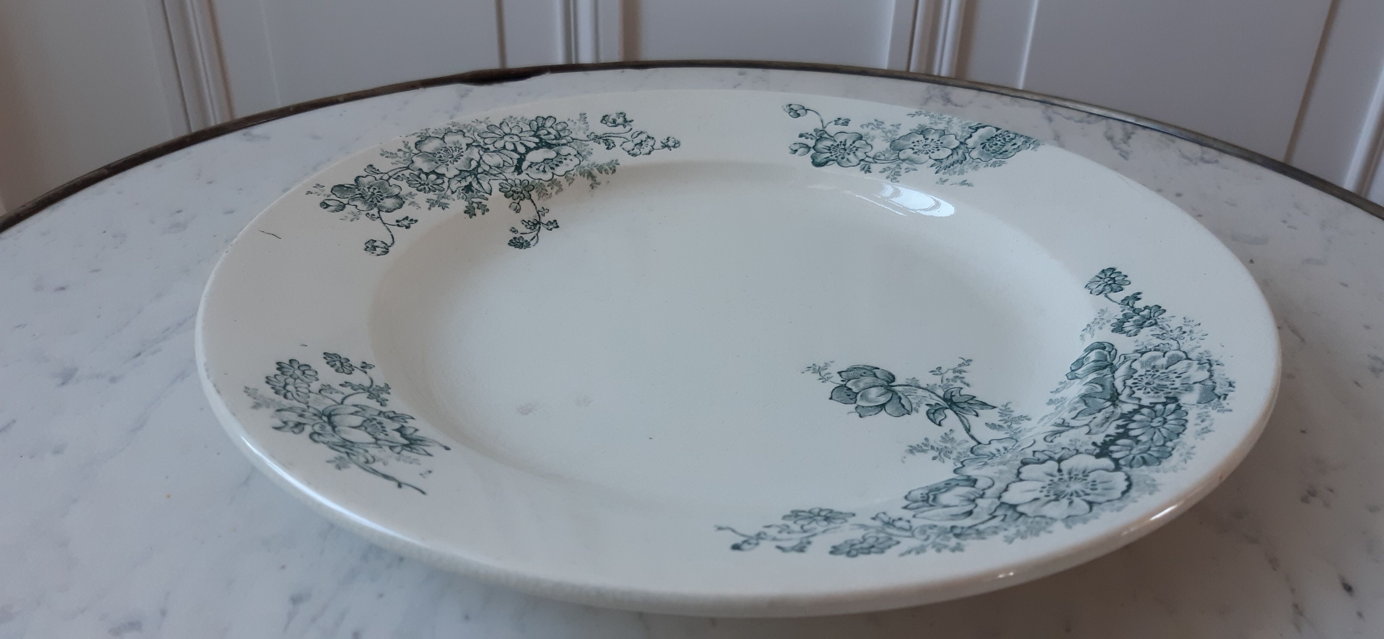 Round plate Iron Earth model Anemone late nineteenth
