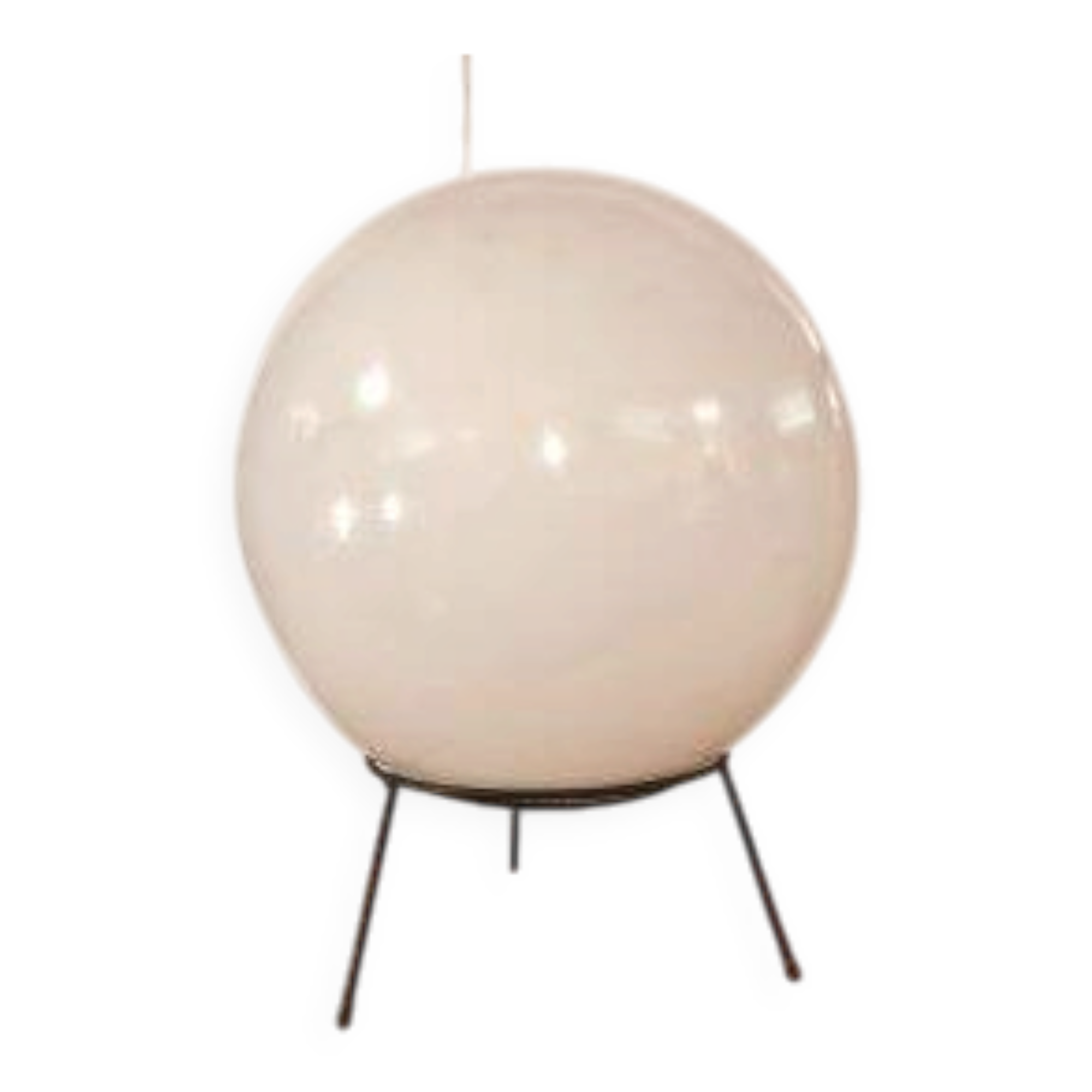 Large plastic sphere globe table lamp – Raak Amsterdam | Vintage design lamp
