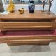 Chest of drawers with 4 drawers in walnut