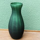 Blown glass vase, frosted satin.