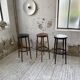 Set of three high bistro stools
