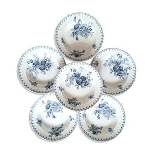 assiettes creuses anciennes - sarreguemines