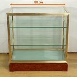 Display Cabinet in Brass and Elm – 1950
