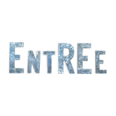 Entrée en lettres métalliques vintage