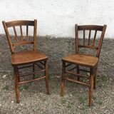 Pair of bistro chairs made of beech wood