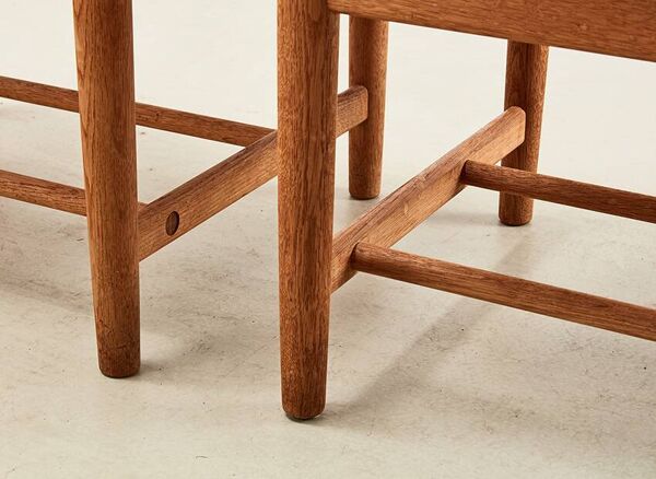 Borge Mogensen paire de chaises de salle à manger modèle 3238 pour Fredericia 1964