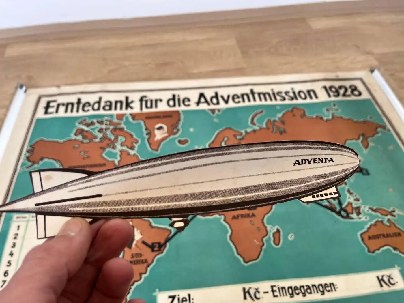 Original German airship travel poster - 1930s