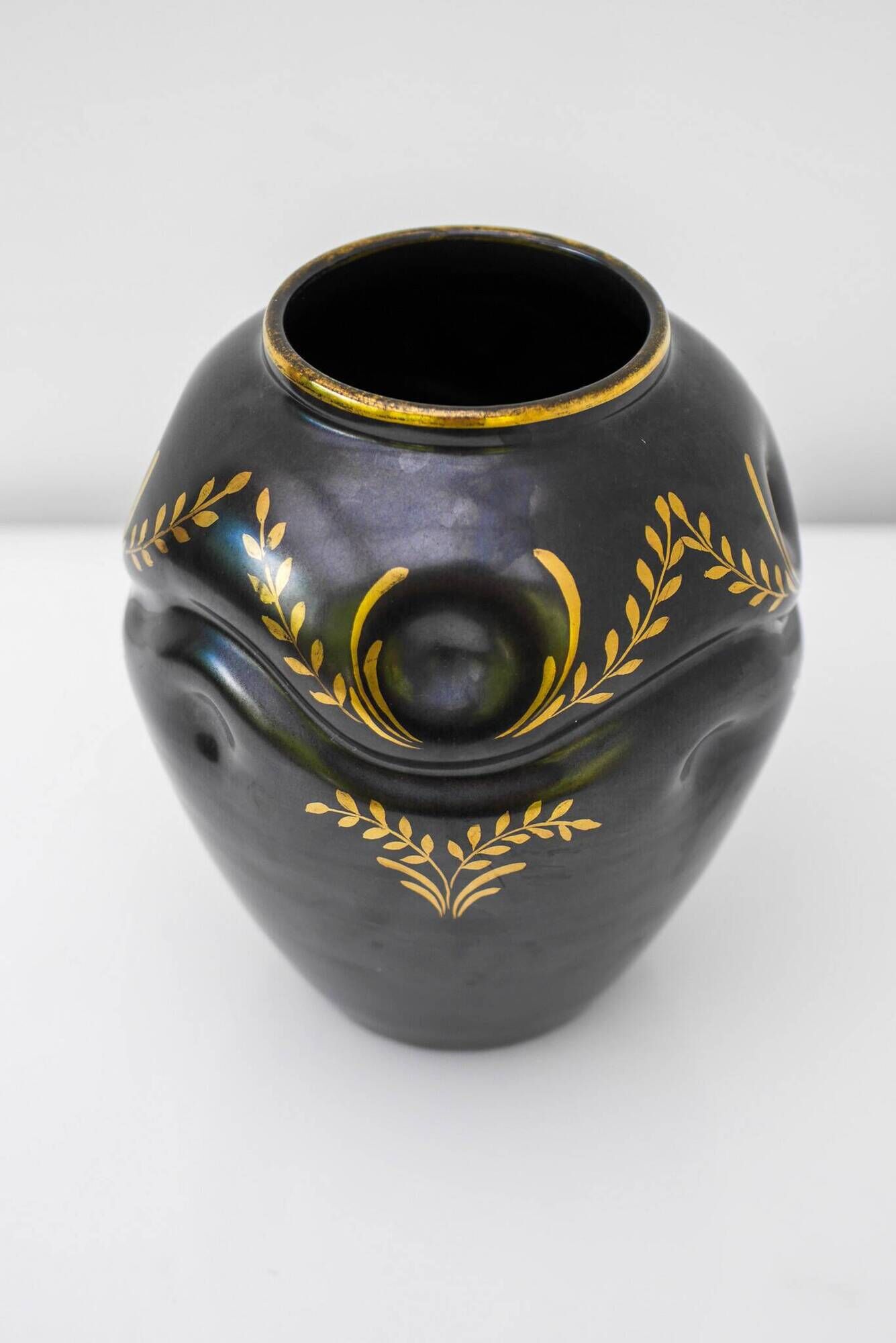 Art Deco Ceramic Vase by Harald Östergren, Upsala Ekeby, Sweden, 1935