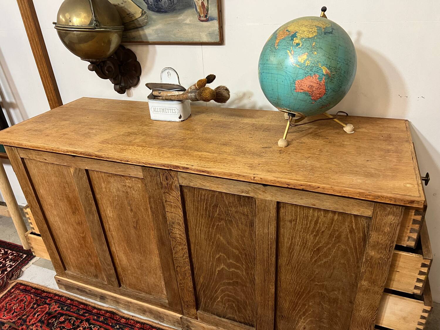 Antique oak sideboard