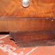 Commode Art Deco en loupe de noyer