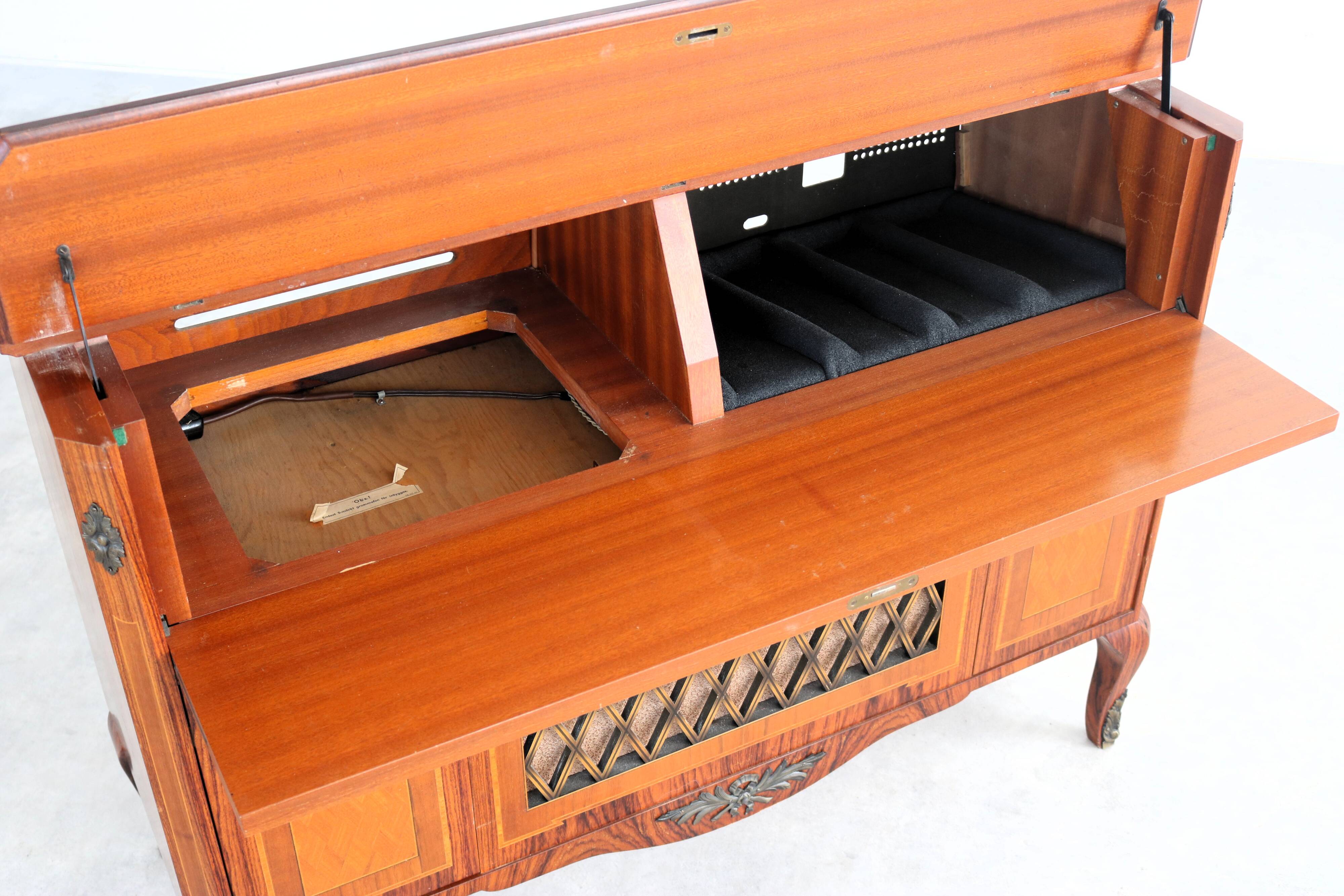 Vintage empty audio furniture | cabinet | 1950s | swedish