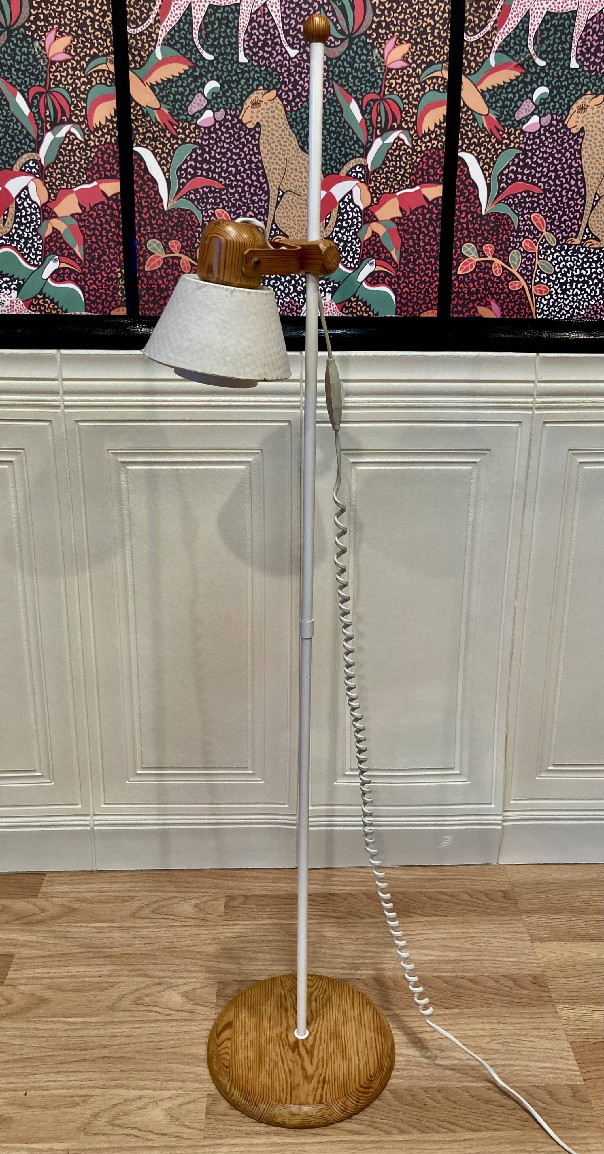 Modular Scandinavian design floor lamp.