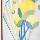 Tableau fleur jaune