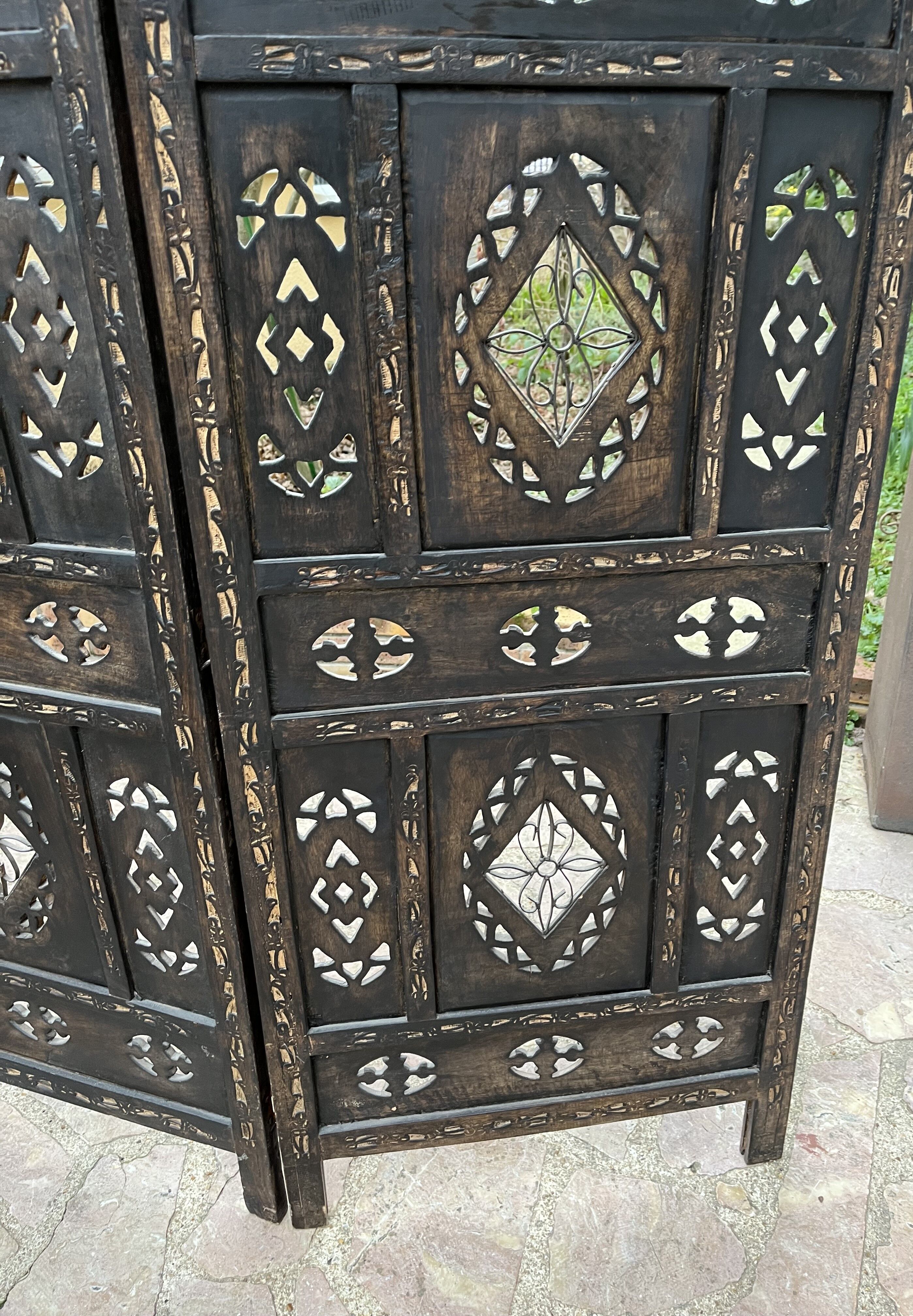 Old wooden screen