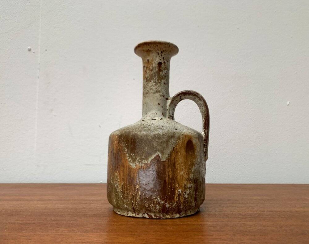 Brutalist Fat Lava Vase in Ceramic by Ruscha, West Germany, 1960s